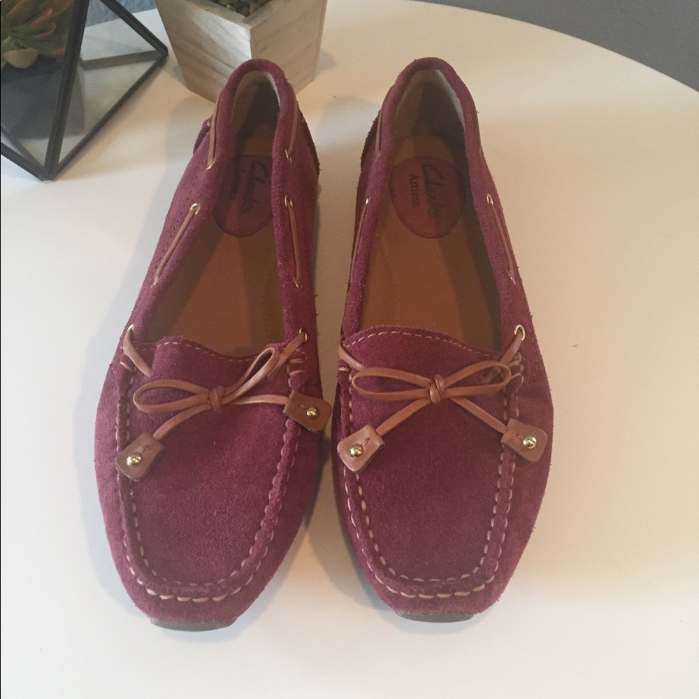Clarks Artisan moccasin, suede, 6.5